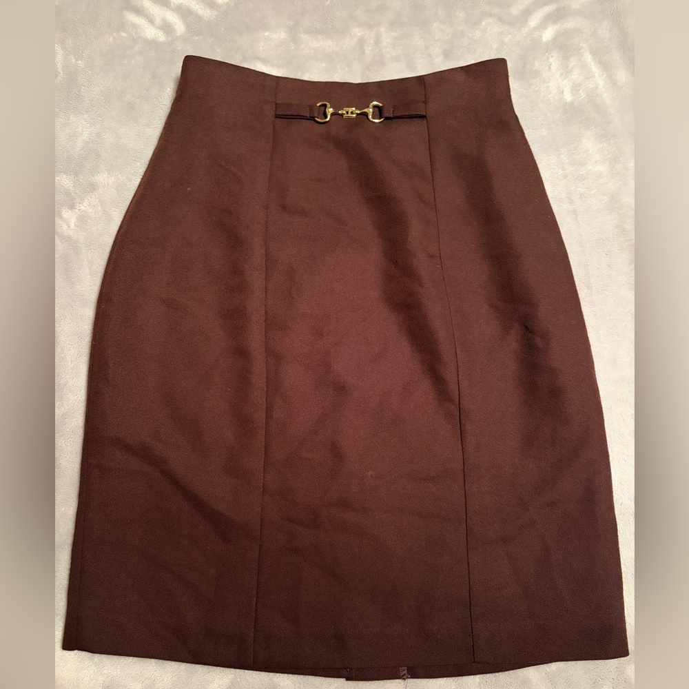 Worthington Dark Brown Pencil Skirt